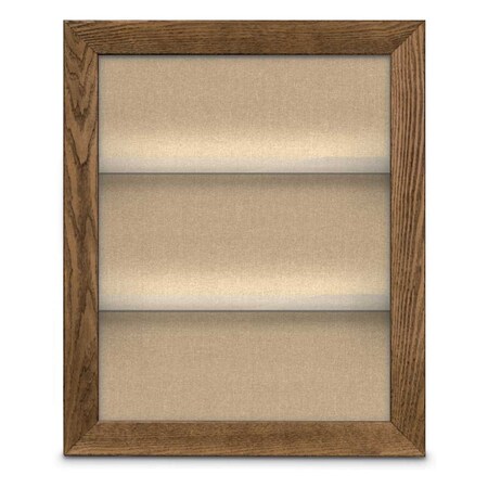 United Visual Products Outdoor Enclosed Combo Board, 42"x32", Gold Frame/Grey & Buff UVCB4232ODG-GREY-BUFF